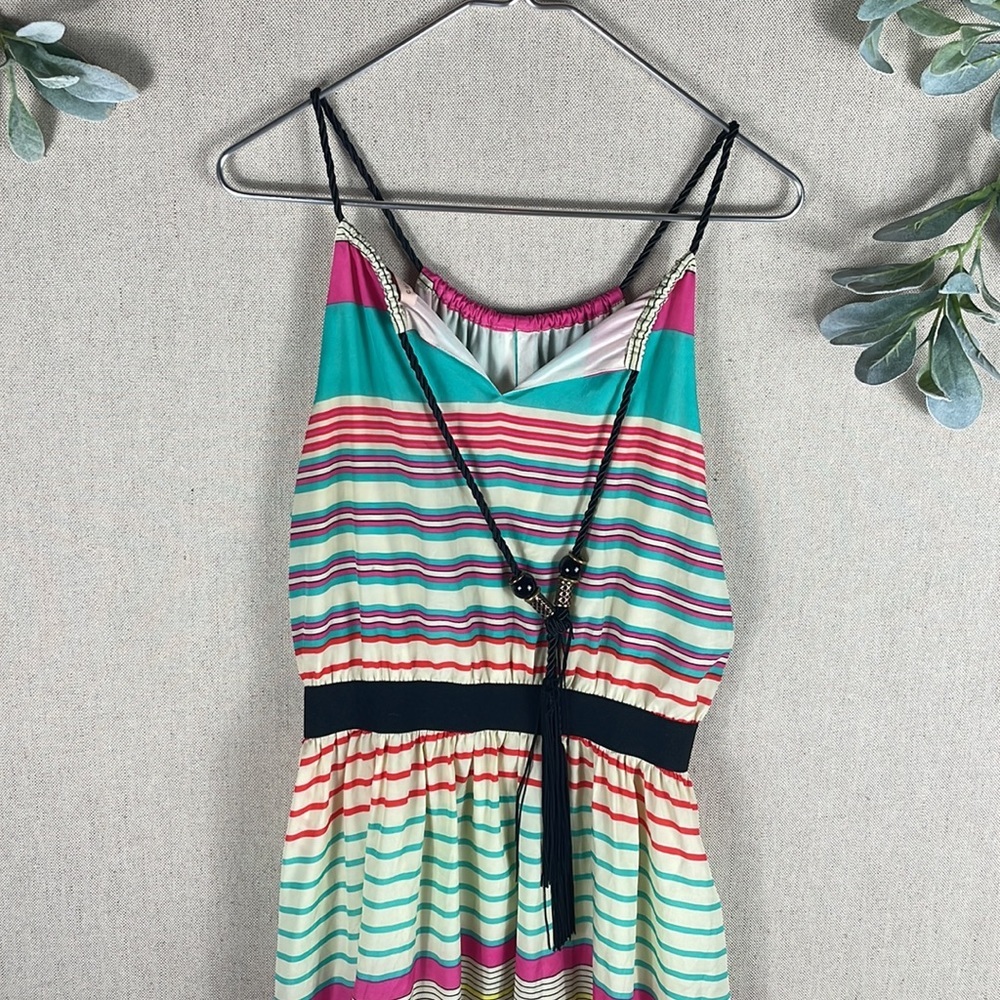 Gibson Latimer > Striped Maxi Dress Medium - Picture 7 of 9